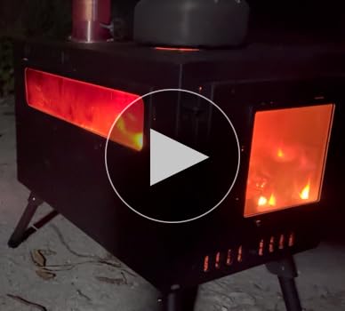 Amazon.co.jp: Solotour テント用 キャンプストーブ【二次燃焼 薪